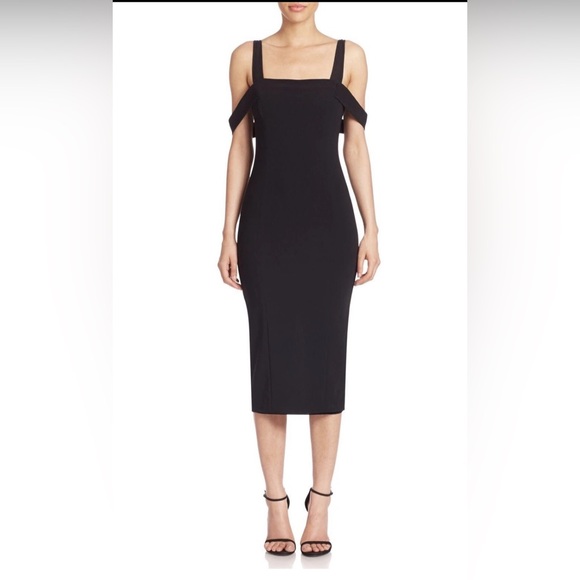 EUC Cinq a Sept Nova Cold Shoulder Dress - Picture 1 of 10